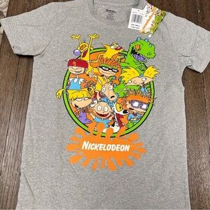 Nickelodeon Rugrats characters Graphic Gray T-shirt, S,  NWT!